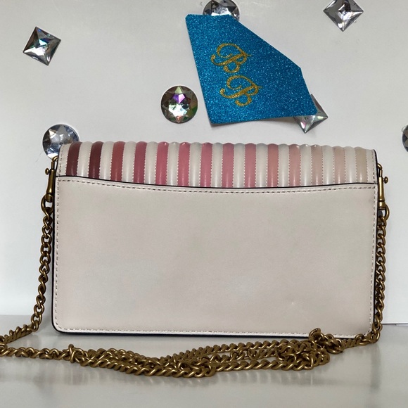 COACH💎CALLIE OMBRÉ QUILTED CALF LEATHER CROSSBODY - Picture 4 of 7